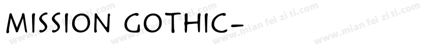 mission gothic字体转换